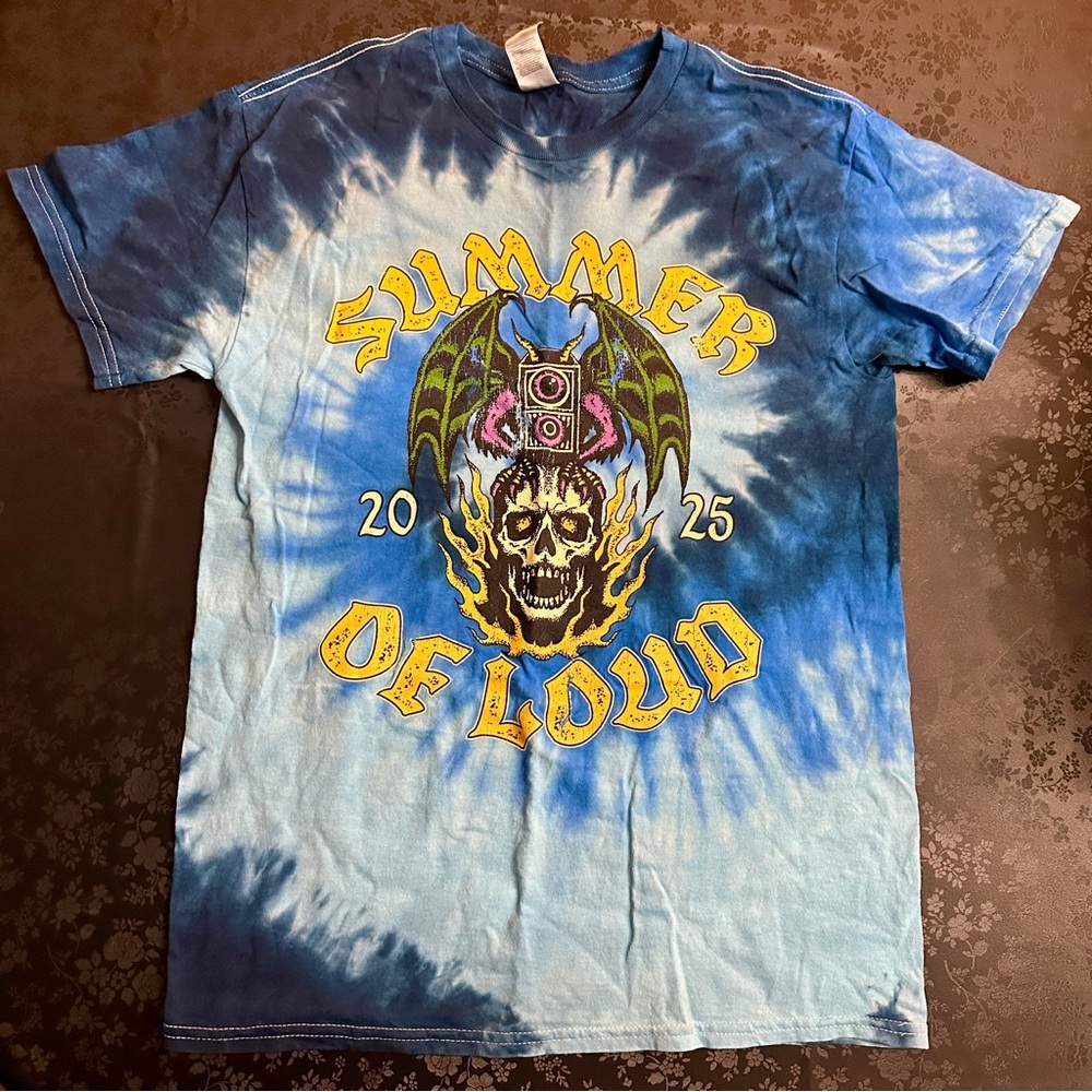 Summer of Loud 2025 tie dye tshirt (Size M)